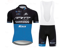 Велокостюм Shimano, майка, шорты, |XL|2XL|3XL|4XL|, черно-синий