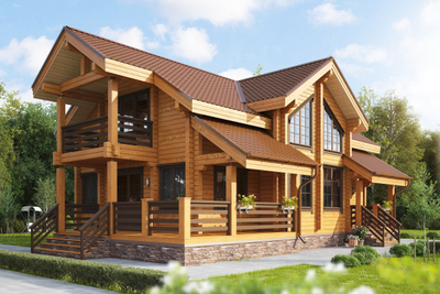 Дом из профилированного бруса ПБ-13, 180 м2