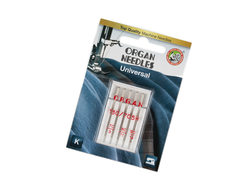 Иглы для бытовых швейных машин "ORGAN" универсальные  5шт. в пенале №70-90
