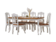 Стол обеденный Ари-прованс №3 из массива сосны 88/128/148/168/188 х 88 х 75 см