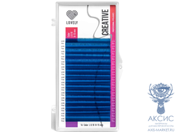 Ресницы синие LOVELY Creative - 16 линий - MIX