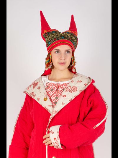 Кичка рогатая с позатыльней - по Рязанскому образцу