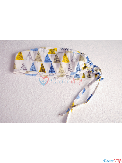 Медицинская шапочка "Елочки"