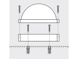 Влагозащищенный светильник круглый Е27 60/100Вт