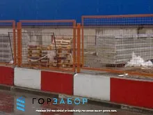Строительное ограждение на блоках ФБС
