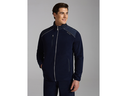 Флисовый спортивный костюм мужской 1306, темно-синий