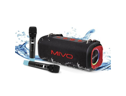 Портативная Bluetooth колонка Mivo M 65 /IPX6/RGB/150W КРАСНАЯ И ЧЕРНАЯ СИНЯЯ ХАККИ
