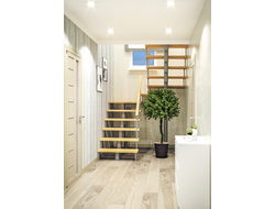 Модульная лестница поворот 180 и площадка