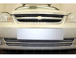 Защита радиатора Chevrolet Lacetti седан 2004-2013 (2 части) chrome