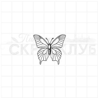 Штамп для скрапбукинга контурная  бабочка