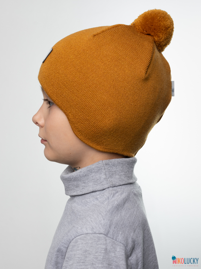 Шапка 24201-02 х/б подклад, горчичный 52-54