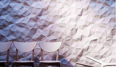 Гипсовая 3D панель "Мятая бумага"