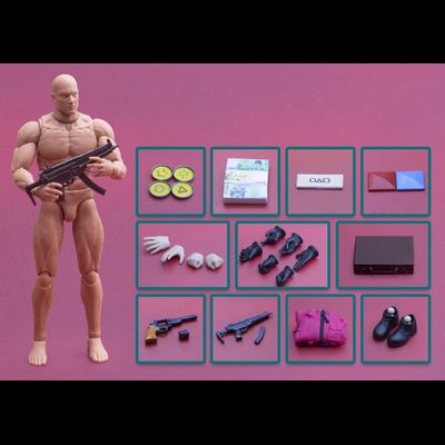 Охранник ("Игра в кальмара", Squid Game)  - КОЛЛЕКЦИОННАЯ ФИГУРКА 1/12 scale Red Suit Game Guard (WKT01A) - Wikee Toys