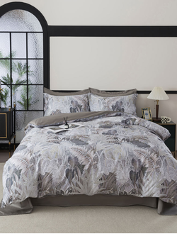 Постельное белье мако-сатин полутороспальное 150x200x1 180x230x1 50x70x2 TIS04-902