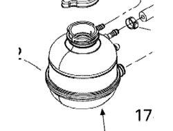 Расширительный бачок оригинал BRP 509000368 для BRP LYNX/Ski-Doo (Coolant Tank)