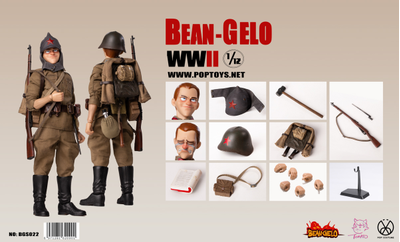 Красноармеец Антон (диверсант) - КОЛЛЕКЦИОННАЯ ФИГУРКА 1/12 Bean Gelo series - Anton (BGS022) - POPTOYS