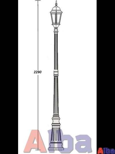 Astoria 409 2L черн Парковый светильник