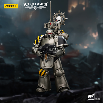 Легионер-связист Железных Воинов (Warhammer Horus Heresy) - КОЛЛЕКЦИОННАЯ ФИГУРКА 1/18 Iron Warriors MKIII Tactical Legionary with Nuncio-vox (JT01468) - JOYTOY
