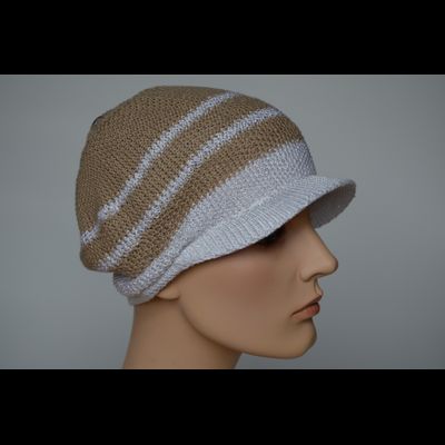 Кепка Vizio 5038 белая с бежевым