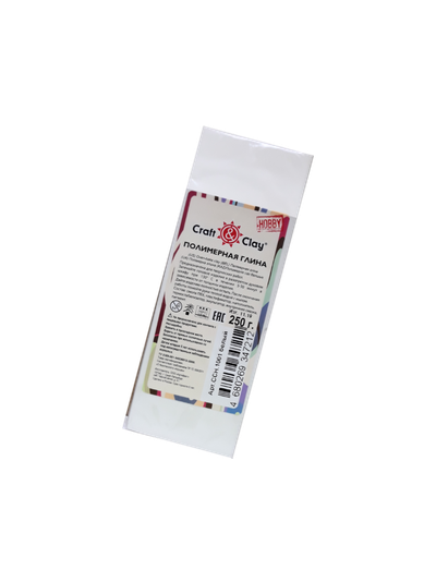 Полимерная глина Craft&amp;Clay 250гр цвет № 1001 белый