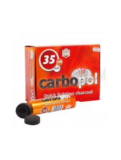 Уголь для кальяна Carbopol 35 мм (блок 10шт)