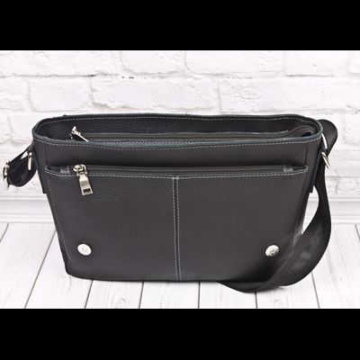 Кожаная мужская сумка Caltrano black (арт. 5067-01)