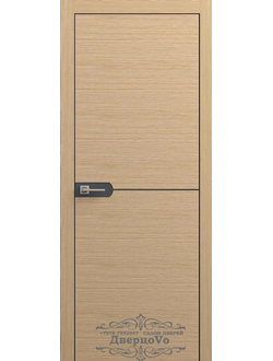 PORTE RICHI (Беларусь). АРТ, ЛШ203, НАТУРАЛЬНЫЙ ШПОН ДУБА + ЭМАЛЬ ЧЕРНАЯ. ПОЛОТНО ГЛУХОЕ.