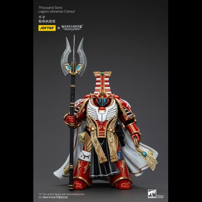 Библиарий-консул Тысячи Сынов (Warhammer Horus Heresy) - КОЛЛЕКЦИОННАЯ ФИГУРКА 1/18 Thousand Sons Legion Librarian Consul (JT6083) - JOYTOY