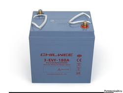 Аккумуляторная батарея Chilwee 3-EVF-180A (6В-200А\ч С5) 260х180х273 д.ш.в.