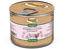 Organic Сhoice 240 г консервы для собак мелких и средних пород индейка и ягненок с ягодами