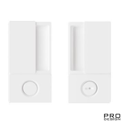 Ручка WAVE для распашных дверей WC матовый белый