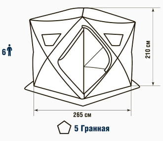 Продажа зимних палаток Higashi Penta (Blue) в Иркутске