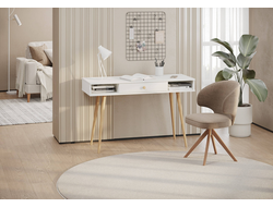 Стол письменный с ящиком и открытыми нишами 6-01102