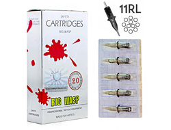 (УЦЕНКА) 11RL/0,35 mm - Round Liner "BIG-WASP"(PRESTIGE GREY)