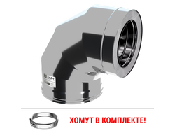 Craft HF-50B сэндвич-колено 90° (316/0,8/304/0,5) D 150х250