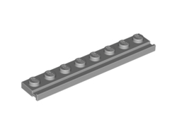 Plate, Modified 1 x 8 with Door Rail, Light Bluish Gray (4510 / 4211498)