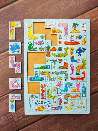 Головоломка тетрис "В синем море"