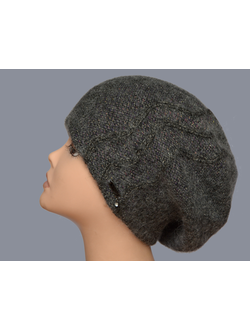 Вязаный берет  итальянский для женщин Vizio 5848 фото