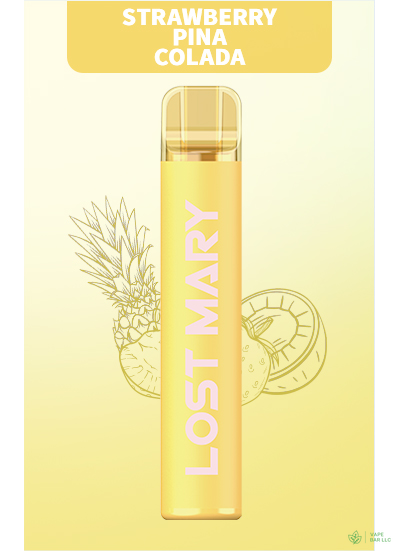 Одноразовая электронная сигарета LOST MARY CM1500, 2%, 4,8 мл, 850 мАч, 1500 затяжек (Strawberry Pina Colada)