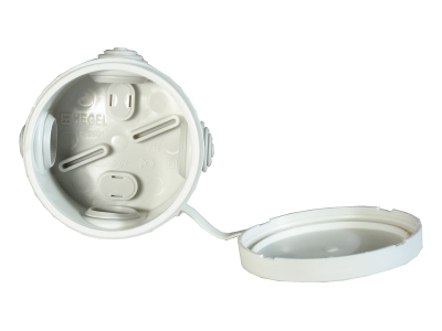 Круглая распределительная коробка для открытого монтажа IP55 Hegel в открытом положении