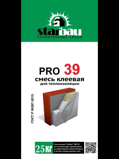 StarBau PRO 39 Клей для теплоизоляции 25 кг
