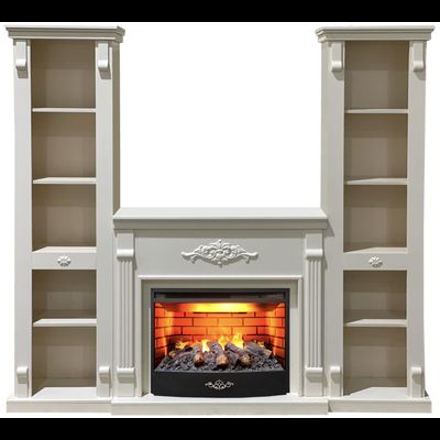 Электрокамин Брукс Элит WT с очагом 3D FireStar 25.5