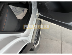 Пороги с накладным листом Папа Тюнинг d53 для Changan CS75 Plus IV 2025-