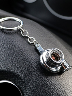 Брелок «ТУРБИНА УЛИТКА», металл ХРОМ