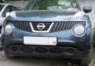 Сетка на бампер внешняя для NISSAN Juke 2010-2014, 3 шт., черн., 15 мм ( 01-390310-15B )