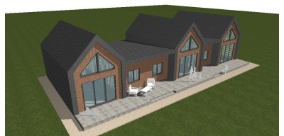 Одноэтажный дом с тремя спальнями 259м² (S40)