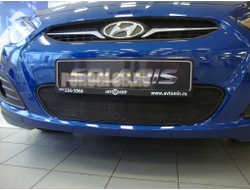 Защита радиатора Hyundai Solaris 2011-2014 black