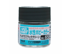 Mr. Hobby: Краска акриловая H65 "RLM70 Black Green Semi-Gloss"
