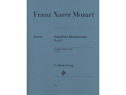 Mozart, Franz Xaver Wolfgang: Complete Piano Works Volume I