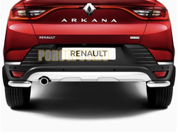 Защита заднего бампера уголки d42 для Renault Arkana